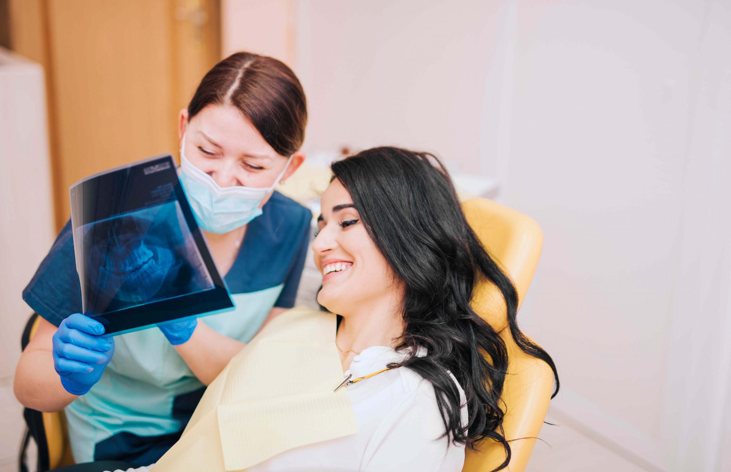 girl in dentist chair